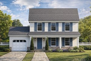 Dream House Plan - Exterior - Front Elevation for Country House Plan #1053-15 - 3 bed, 2.5 bath