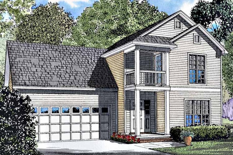 Dream House Plan - Exterior - Front Elevation 3 for Classical House Plan #17-3190 - 3 bed, 2.5 bath