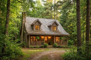 House Plan Design - Exterior - Front Elevation for Cottage House Plan #22-218 - 3 bed, 2.5 bath