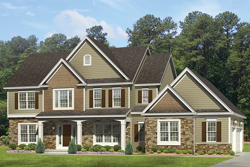 Home Plan - Colonial Exterior - Front Elevation Plan #1010-163