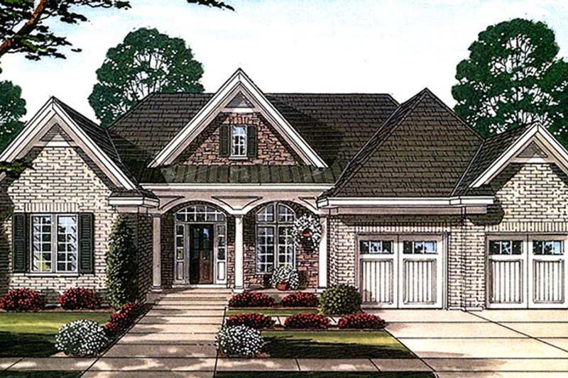 Dream House Plan - Exterior - Front Elevation 3 for European House Plan #46-858 - 3 bed, 2.5 bath
