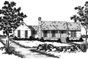 Country Exterior - Front Elevation Plan #36-281