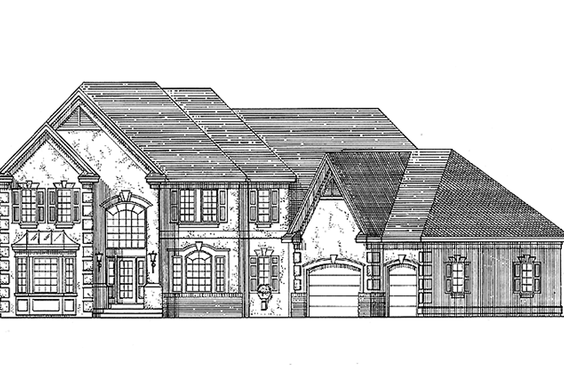 Home Plan - European Exterior - Front Elevation Plan #320-1047