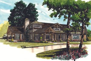 Ranch Exterior - Front Elevation Plan #942-32