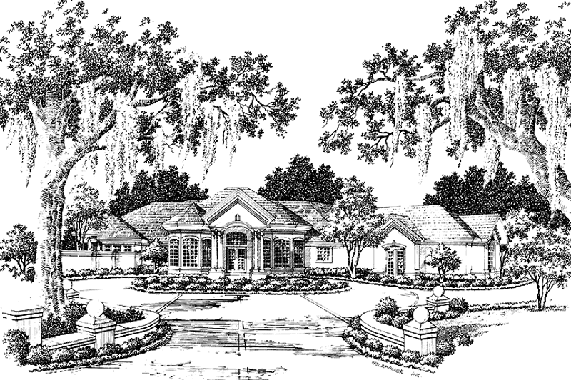 Home Plan - Exterior - Front Elevation 3 for Mediterranean House Plan #930-175 - 3 bed, 3.5 bath