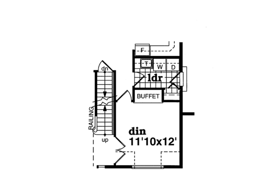 Floor Plan - Other Floor for Colonial House Plan #47-891 - 4 bed, 2.5 bath