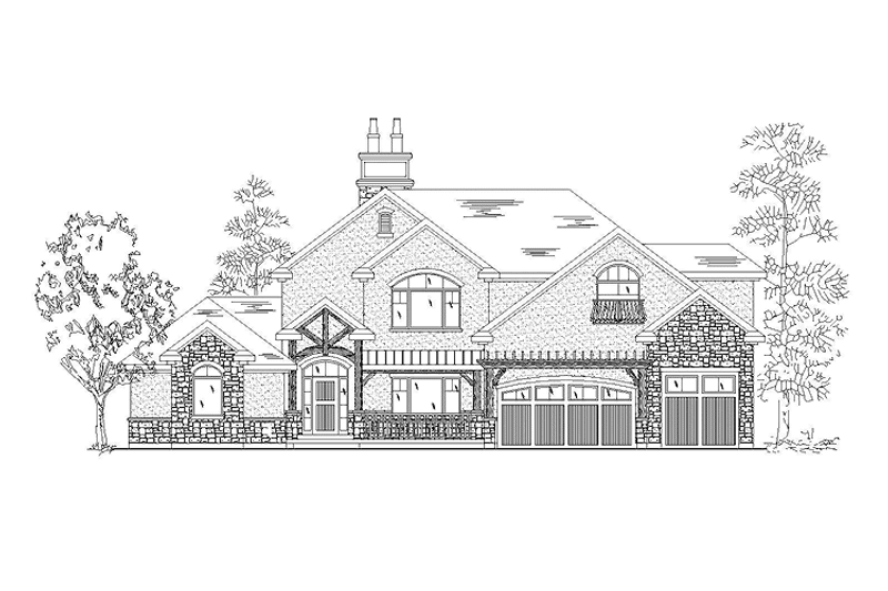 Home Plan - Exterior - Front Elevation 3 for Cottage House Plan #945-71 - 4 bed, 2.5 bath