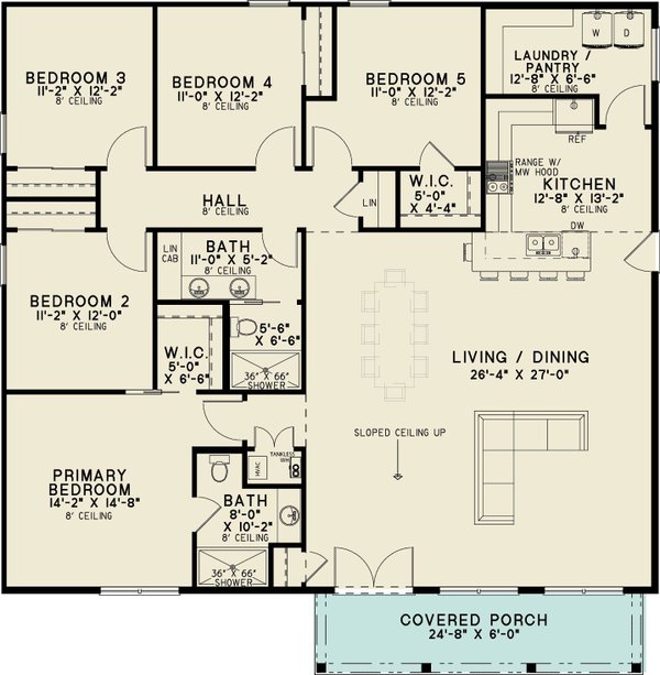 Dream House Plan - Modern Floor Plan - Main Floor Plan #923-482