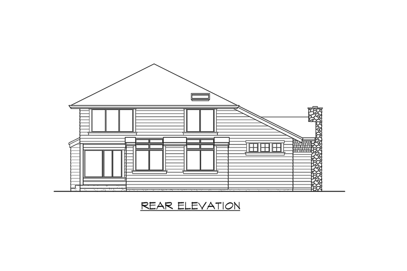 Architectural House Design - Exterior - Other Elevation 2 for Craftsman House Plan #132-123 - 3 bed, 2.5 bath
