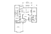 European Style House Plan - 4 Beds 3.5 Baths 3083 Sq/Ft Plan #17-3366 