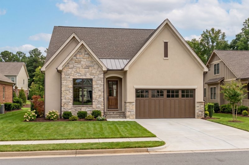 House Plan Design - Exterior - Front Elevation 2 for Cottage House Plan #455-783 - 3 bed, 3 bath