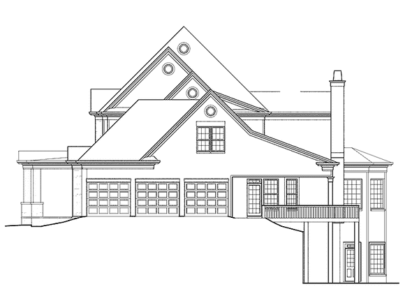 Architectural House Design - Floor Plan - Other Floor for Colonial House Plan #119-412 - 5 bed, 5.5 bath
