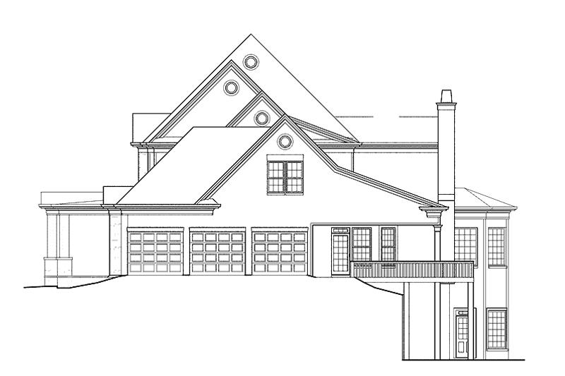 Architectural House Design - Floor Plan - Other Floor for Colonial House Plan #119-412 - 5 bed, 5.5 bath