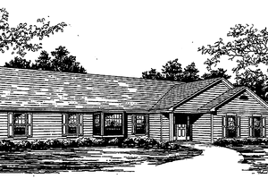 Colonial Exterior - Front Elevation Plan #30-269