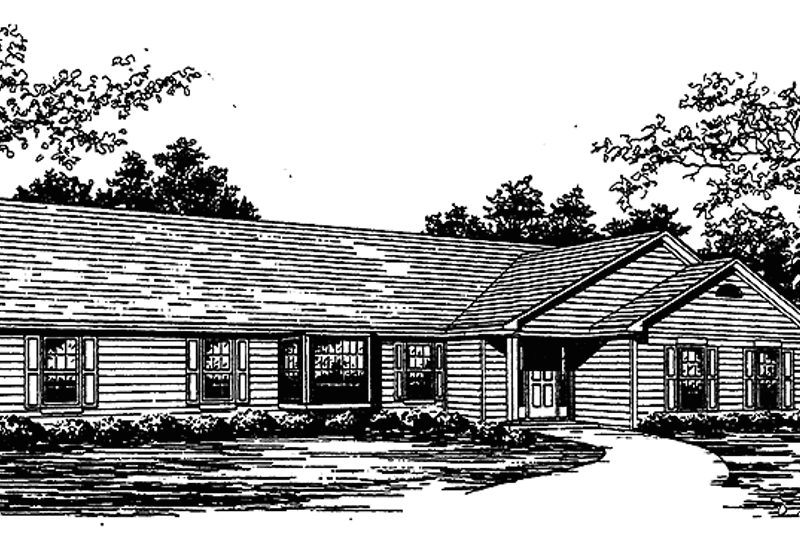 Architectural House Design - Colonial Exterior - Front Elevation Plan #30-269