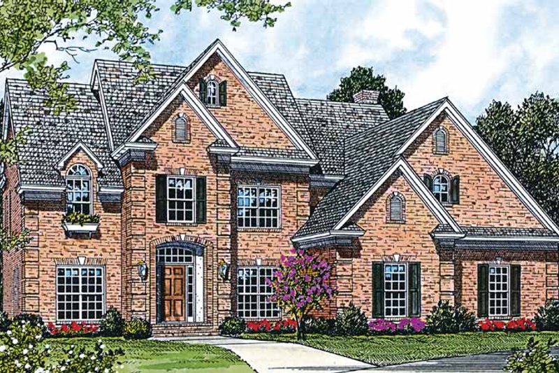 Architectural House Design - Traditional Exterior - Front Elevation Plan #453-346