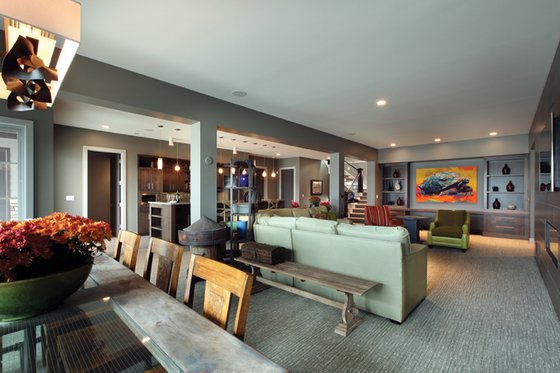 Interior - Family Room for Contemporary House Plan #928-261 - 4 bed, 4.5 bath