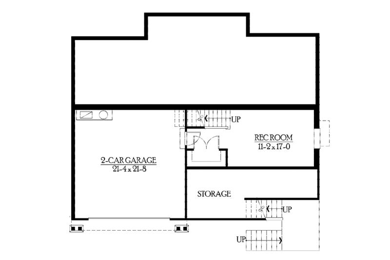 Dream House Plan - Floor Plan - Lower Floor for Craftsman House Plan #132-400 - 4 bed, 3.5 bath