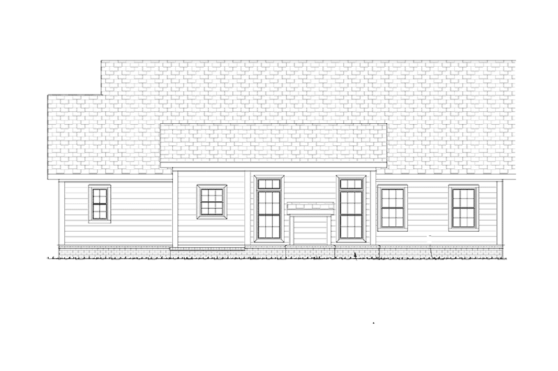 Home Plan - Exterior - Rear Elevation for Traditional House Plan #513-2116 - 3 bed, 2 bath
