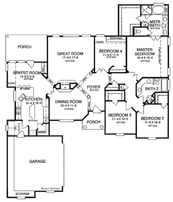 Architectural House Design - Contemporary Floor Plan - Main Floor Plan #952-128