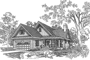 Ranch Exterior - Front Elevation Plan #929-338
