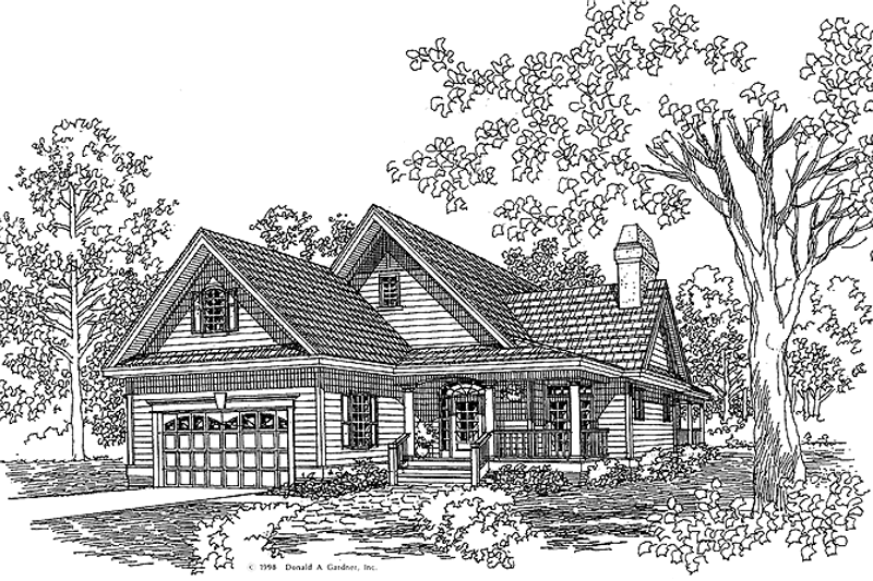 Architectural House Design - Ranch Exterior - Front Elevation Plan #929-338