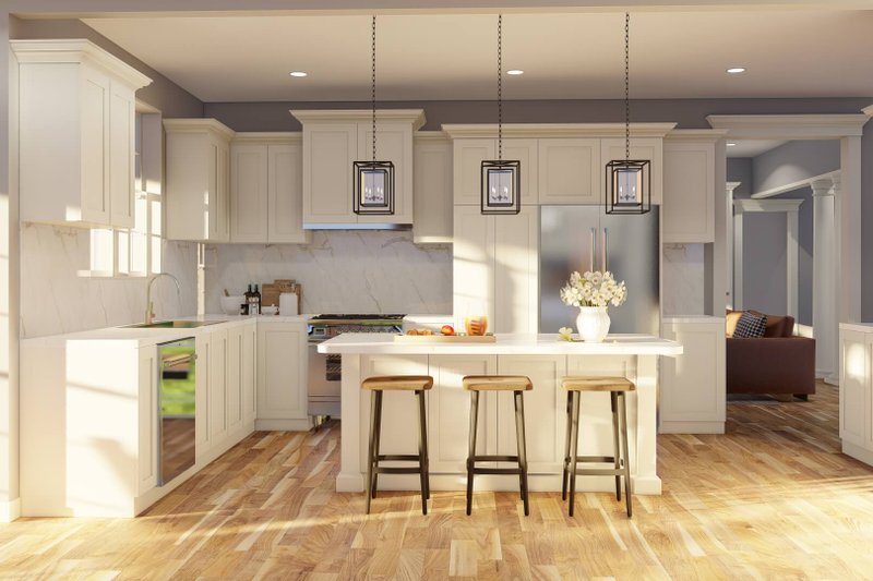 House Plan Design - Interior - Kitchen 2 for European House Plan #17-2060 - 4 bed, 3 bath