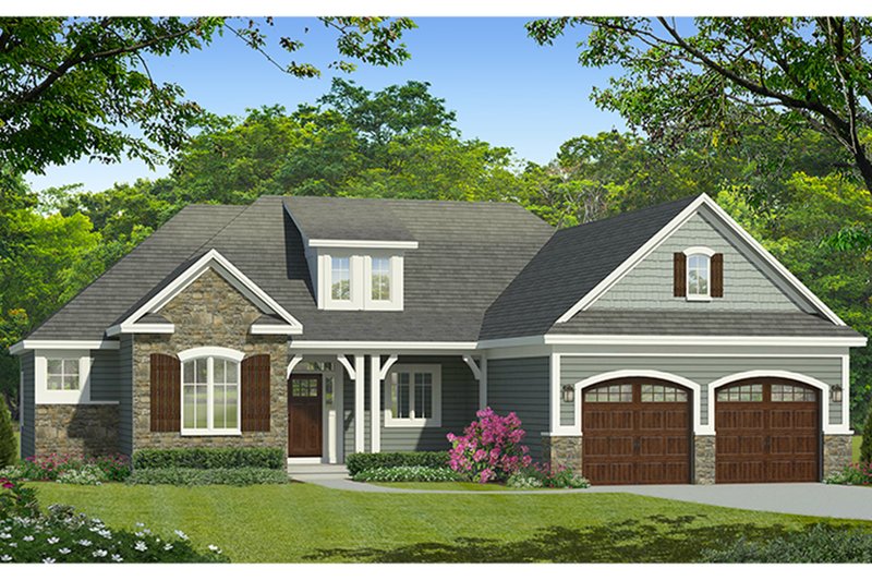 Dream House Plan - Ranch Exterior - Front Elevation Plan #1010-185