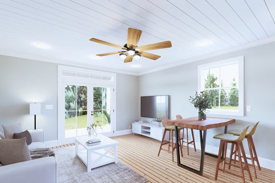 Interior - Family Room 1 for Cottage House Plan #44-284 - 1 bed, 1 bath