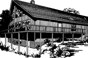 Contemporary Exterior - Front Elevation Plan #60-922