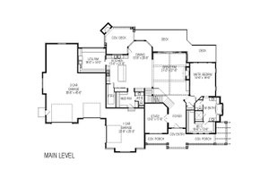 Floor Plan - Main Floor for Craftsman House Plan #920-59 - 6 bed, 5 bath