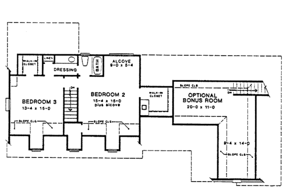 Dream House Plan - Colonial Floor Plan - Upper Floor Plan #10-274