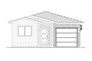 Contemporary Style House Plan - 3 Beds 2 Baths 1495 Sq/Ft Plan #126-279 