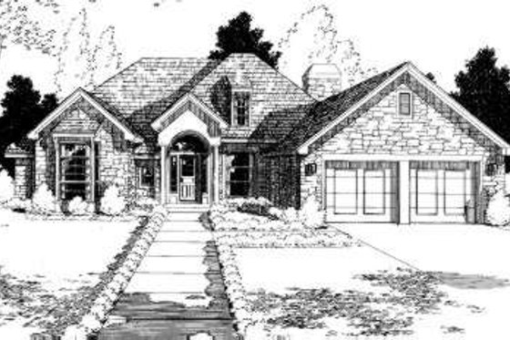 Exterior - Front Elevation for Traditional House Plan #310-151 - 4 bed, 3 bath
