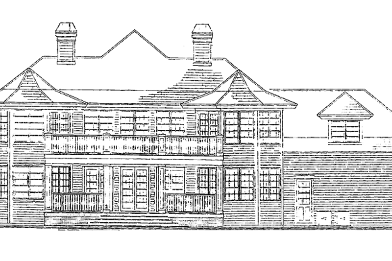 Home Plan - Exterior - Rear Elevation for Victorian House Plan #930-242 - 3 bed, 3.5 bath