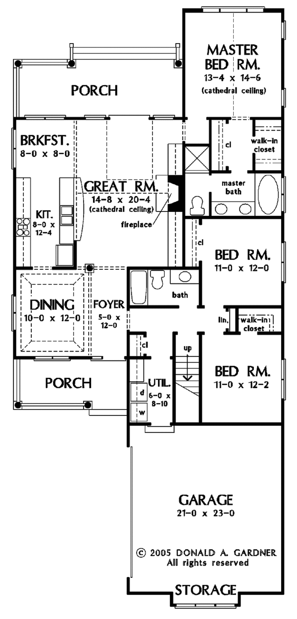 House Plan Design - Traditional Floor Plan - Main Floor Plan #929-785