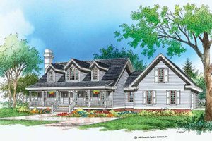 Country Exterior - Front Elevation Plan #929-194