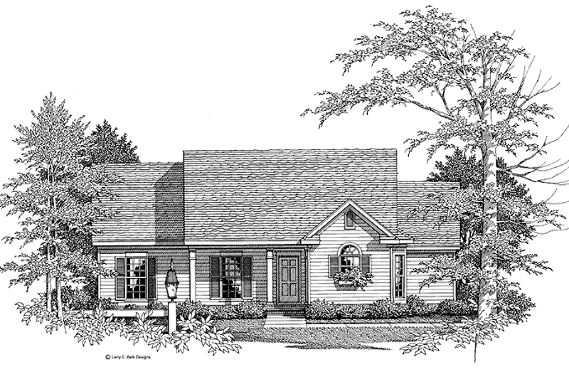 House Blueprint - Country Exterior - Front Elevation Plan #952-228