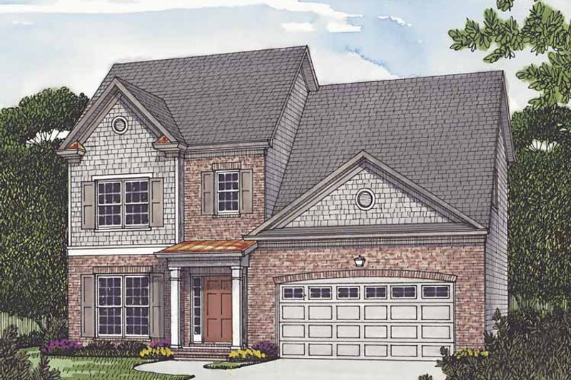 Dream House Plan - Exterior - Front Elevation 3 for Traditional House Plan #453-502 - 3 bed, 2.5 bath