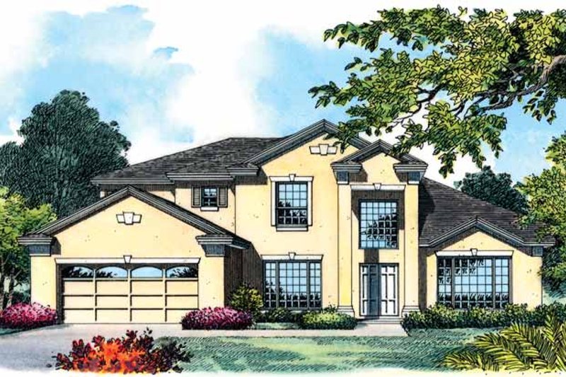 Dream House Plan - European Exterior - Front Elevation Plan #1015-6