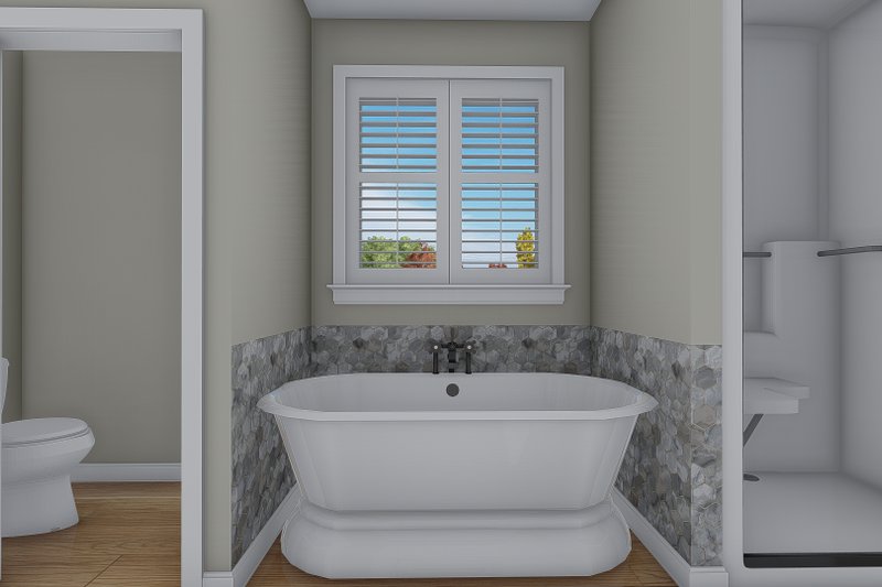 Architectural House Design - Interior - Master Bathroom 1 for Craftsman House Plan #1060-102 - 3 bed, 2.5 bath