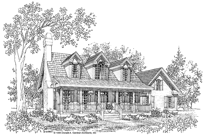 Home Plan - Exterior - Front Elevation 3 for Country House Plan #929-231 - 3 bed, 2.5 bath