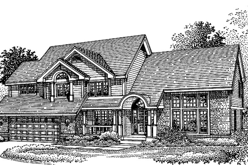 Dream House Plan - Contemporary Exterior - Front Elevation Plan #320-562