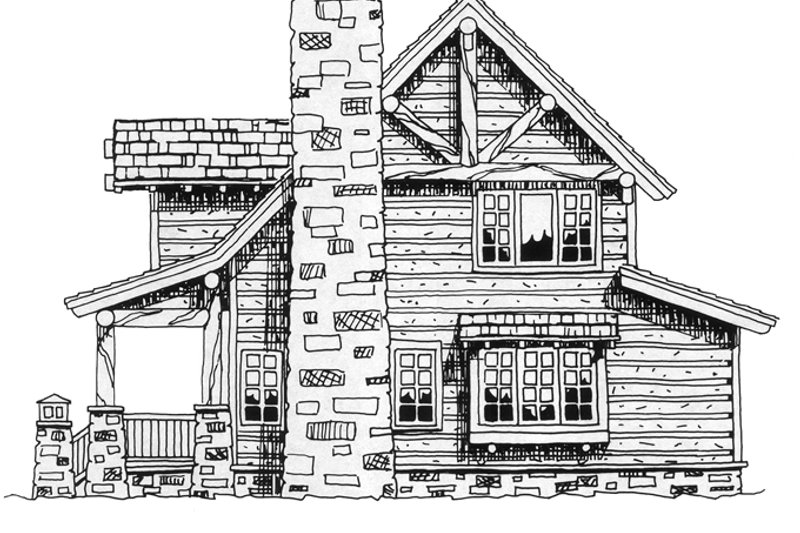 Architectural House Design - Exterior - Other Elevation 4 for Cabin House Plan #942-25 - 2 bed, 2 bath