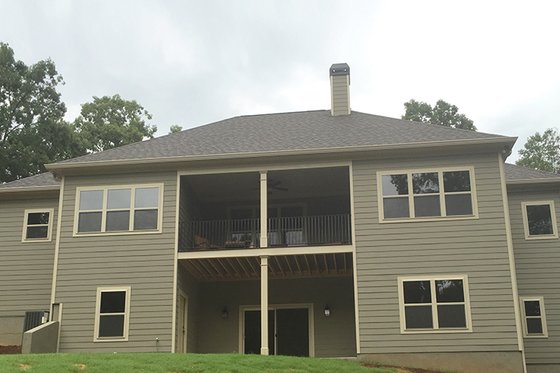 Exterior - Rear Elevation for Craftsman House Plan #437-75 - 3 bed, 3 bath