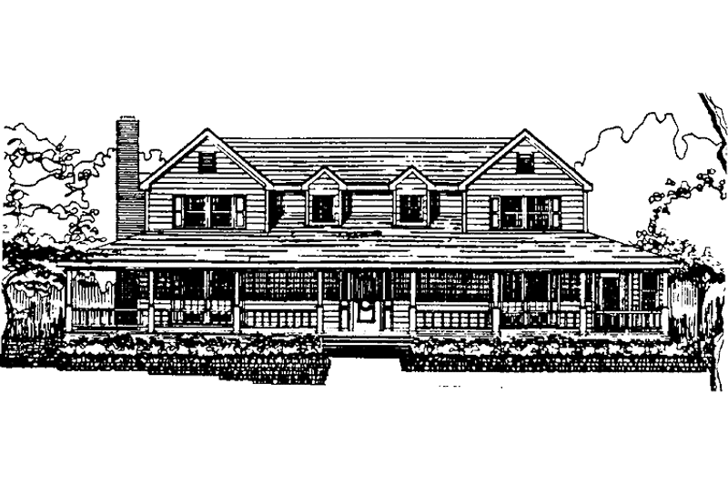 Dream House Plan - Country Exterior - Front Elevation Plan #405-294