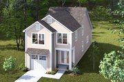 Cottage Style House Plan - 3 Beds 3 Baths 1434 Sq/Ft Plan #513-2294 