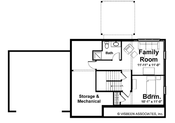 Dream House Plan - Country Floor Plan - Lower Floor Plan #928-157