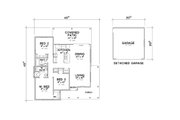 Cottage Style House Plan - 3 Beds 2 Baths 1155 Sq/Ft Plan #472-440 