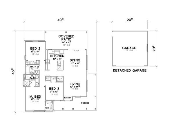 Cottage Floor Plan - Main Floor Plan #472-440